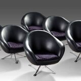 Balloon Shell Armchair "EGG" 60/70 Scandinavian design by Karl Eric Klote for Overman