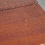 Antique Cabinet in Red/Brown with 2 Doors and a Drawer with Working Lock