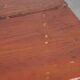 Antique Cabinet in Red/Brown with 2 Doors and a Drawer with Working Lock
