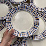 20 flat plates Rayures Badonviller