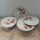12 antique flat plates + HBCM soup tureen