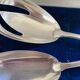 Cutlery to serve silver metal and horn