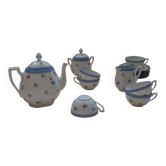 Service à thé, 6 tasses et 11 coupelles