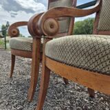 Pair of armchairs with Empire Restoration handles 1900s