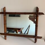 Bamboo barber mirror 43x55cm
