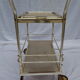 Chrome metal rolling bar 1970