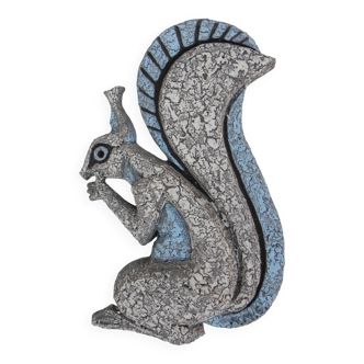 Wall relief squirrel by Joop Puntman