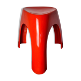 Red elephant stool by vilmer, spain, 1980