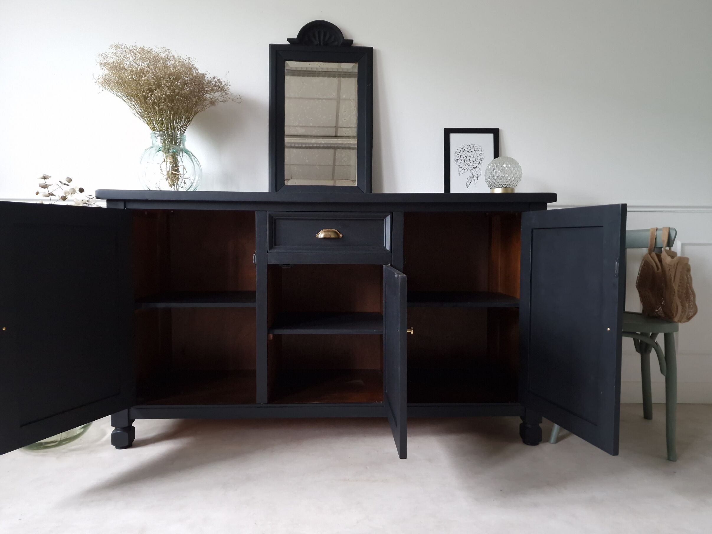 Black sideboard