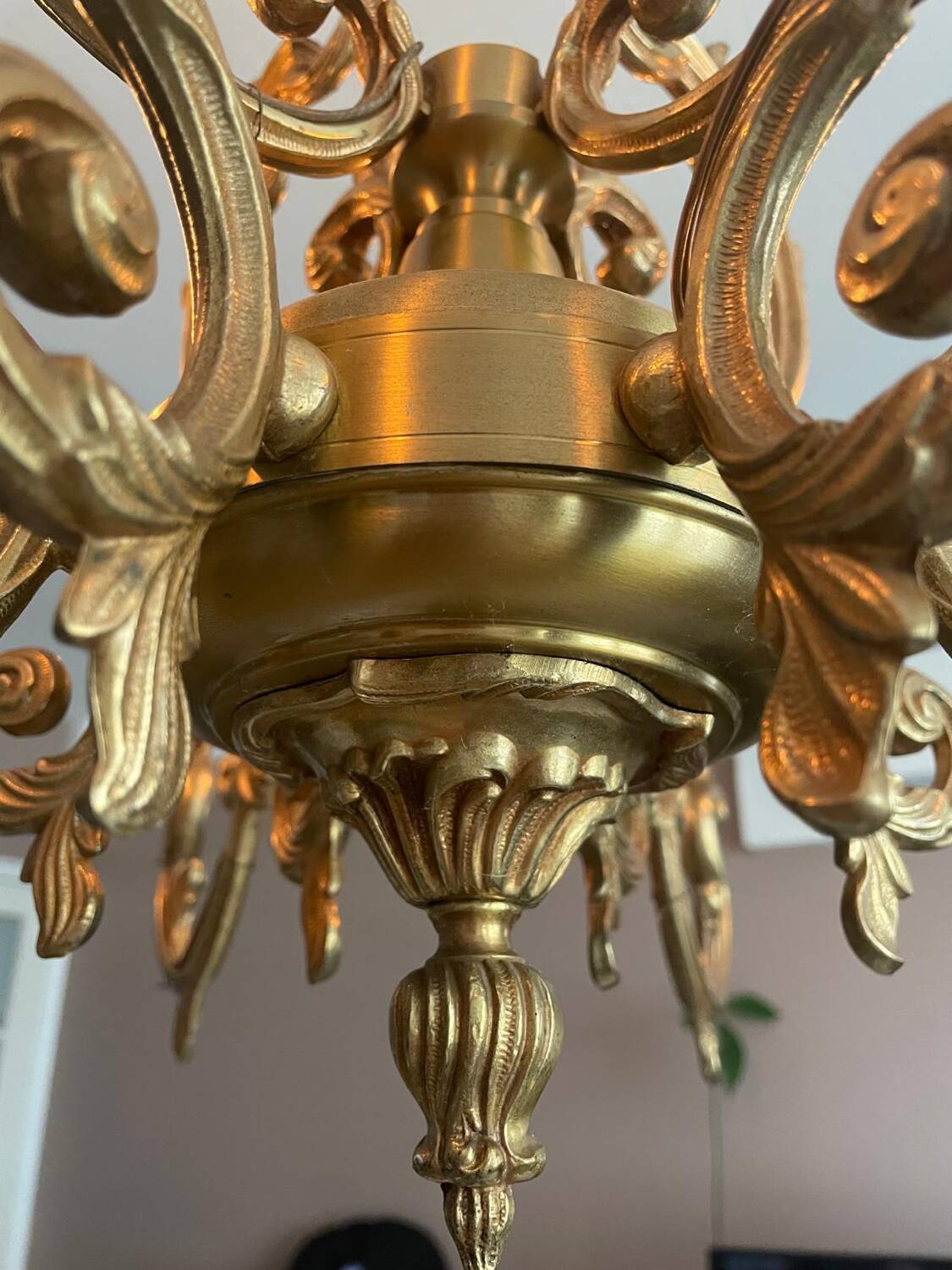 Lustre bronze 8 branches