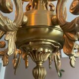 8-branch bronze chandelier