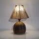 Stoneware and rope table lamp 1960