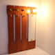 Wall coat rack with lighting Czechoslovakia 1960s