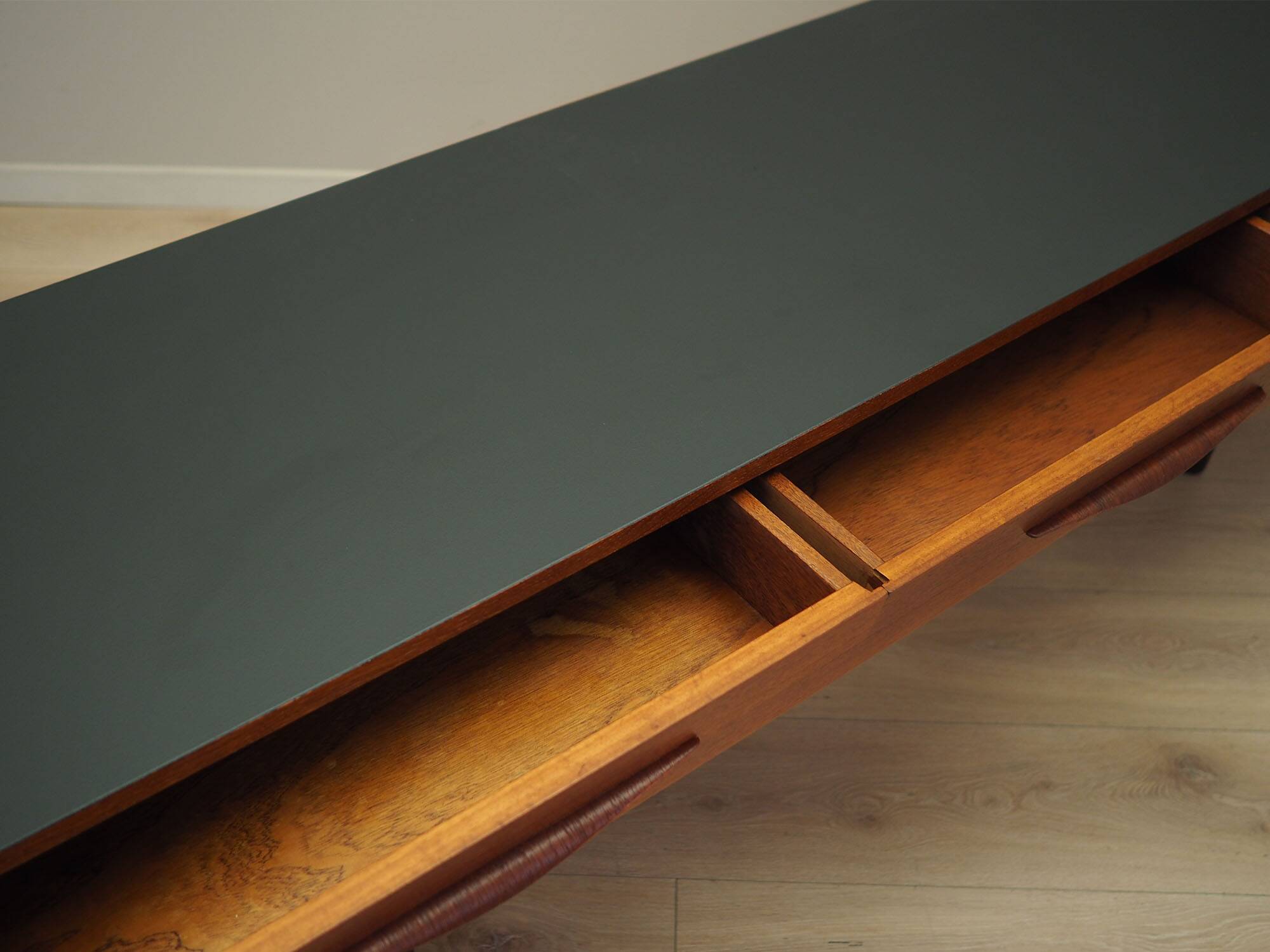 Teak lowboard, Danish design, 1970s, production: Denmark