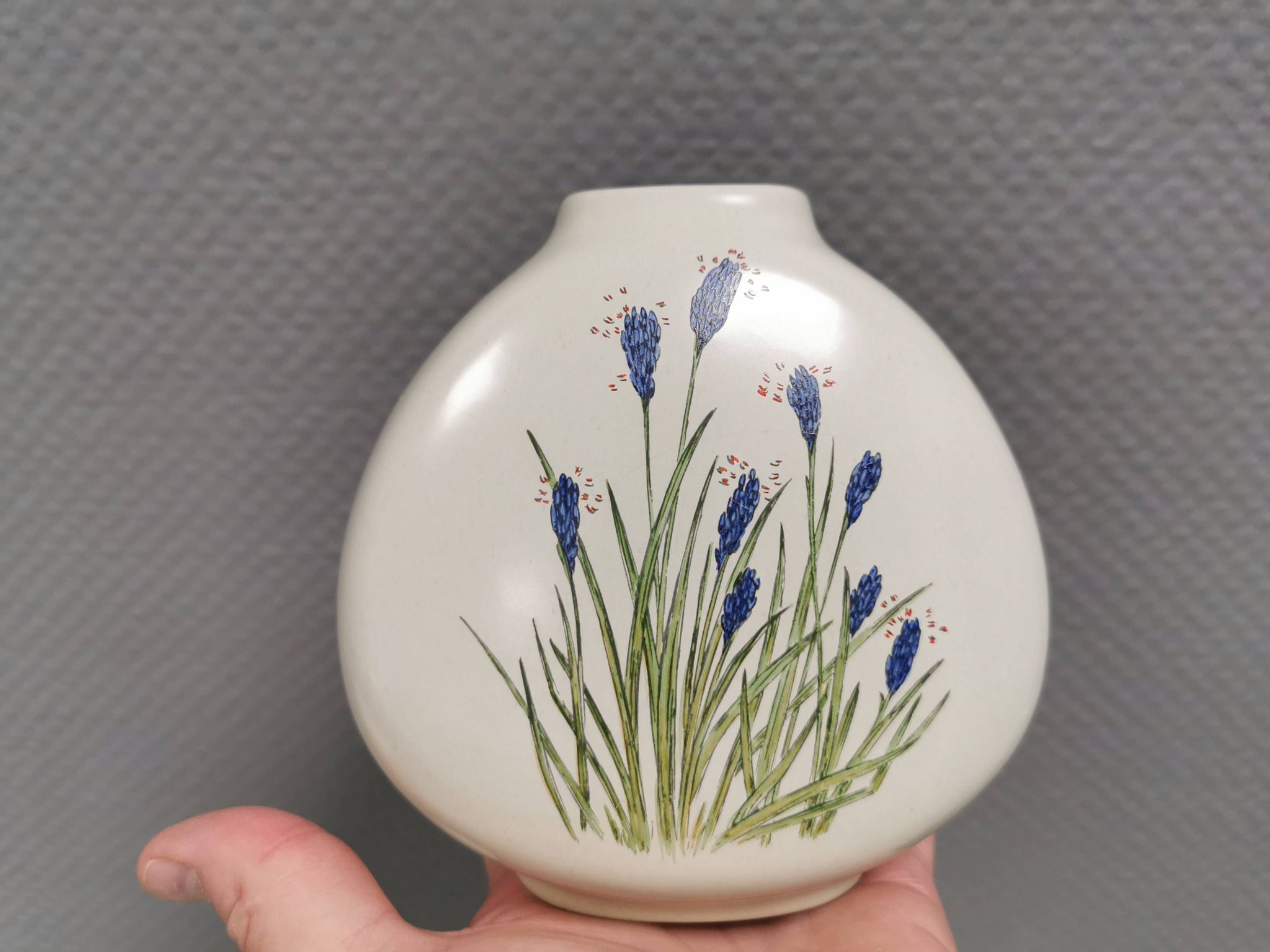 Vase designed by Johannes Hansen (JH) for Knabstrup, Denmark, in the 1960s.