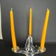 SCHNEIDER 3-branched crystal candlestick