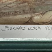 Lithographie 1/10 signée Bernard Ledein, 1986