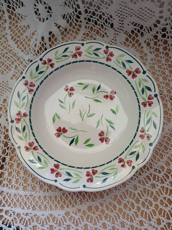 6 assiettes creuses Digoin et Sarreguemines