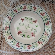 6 Digoin and Sarreguemines soup plates