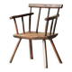 Fauteuil en bois massif, art populaire, Royaume-Uni , XIXᵉ siècle