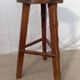 Tabouret de bar en orme esprit Olavi Hanninen
