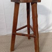 Tabouret de bar en orme esprit Olavi Hanninen