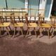 Set of 18 wooden bistro chairs - vintage - year 50 - 60