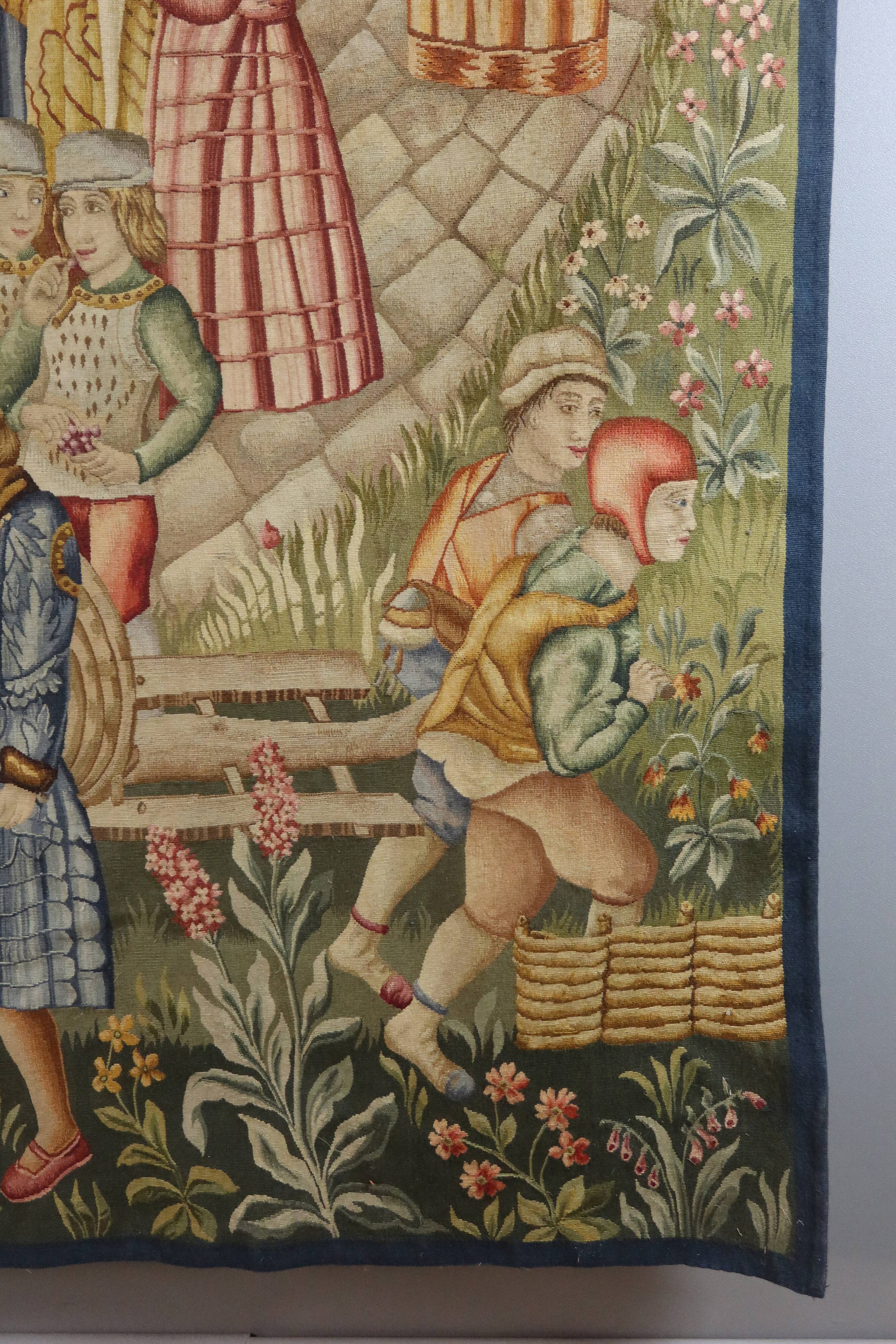 Tapestry "The Medieval City" Aubusson