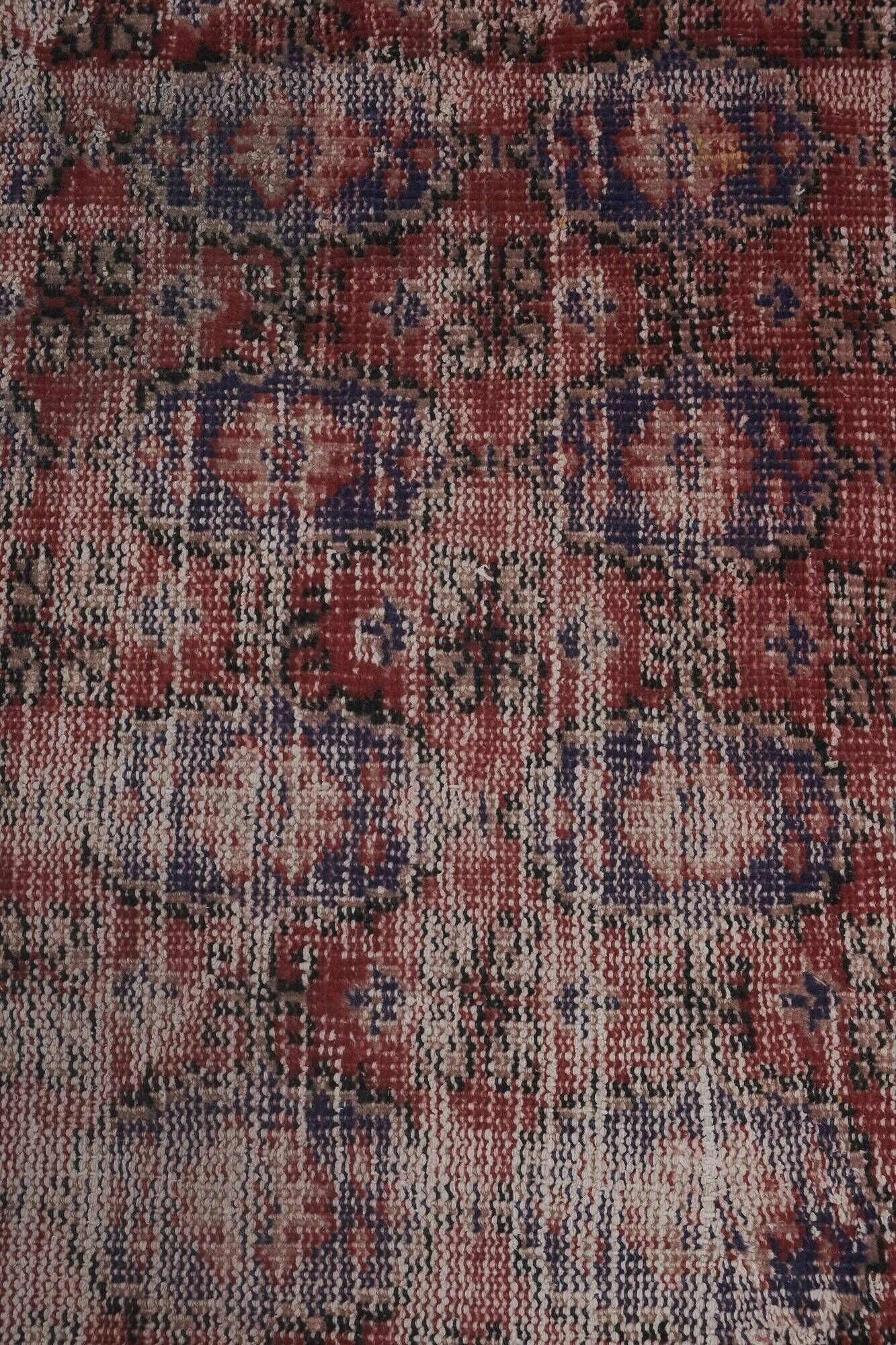 Vintage Turkish hallway rug 80x327 cm
