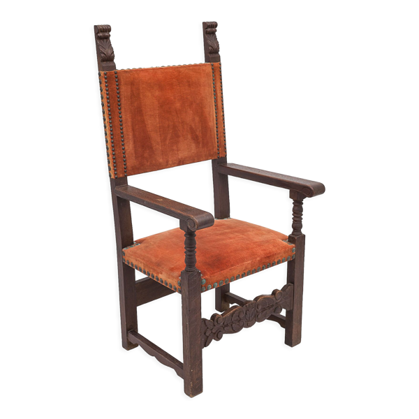 Fauteuil d'apparat en bois de palmier,1920