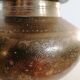 Antique Indian brass holy water pot (vase)