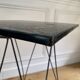 Table basse vintage porte-revues – Table vinyles vintage - Décor d'oiseaux