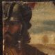 Antique Italian painting of the Way of the Cross, Ascent to Calvary