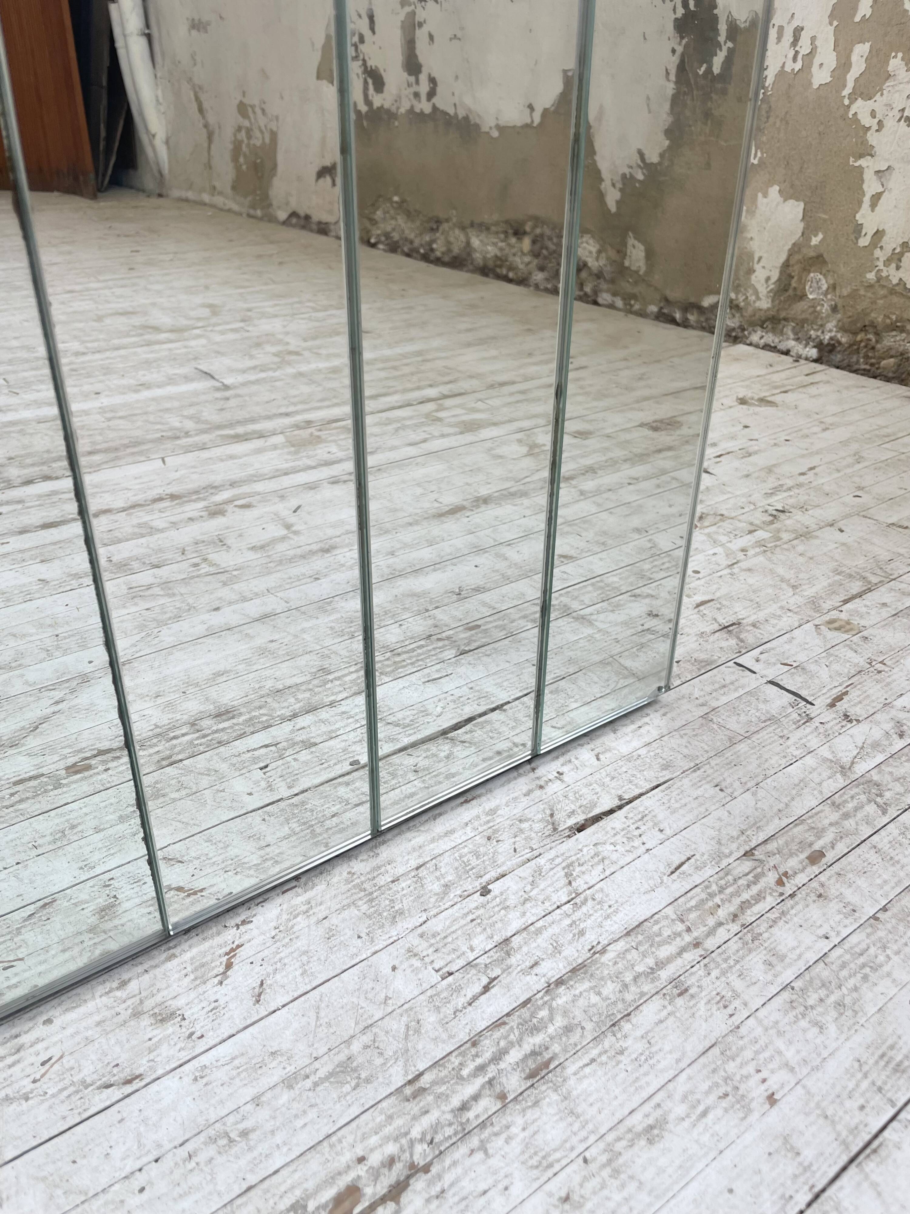 80s lacquered desk and mirror