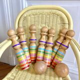 Wooden bowling game