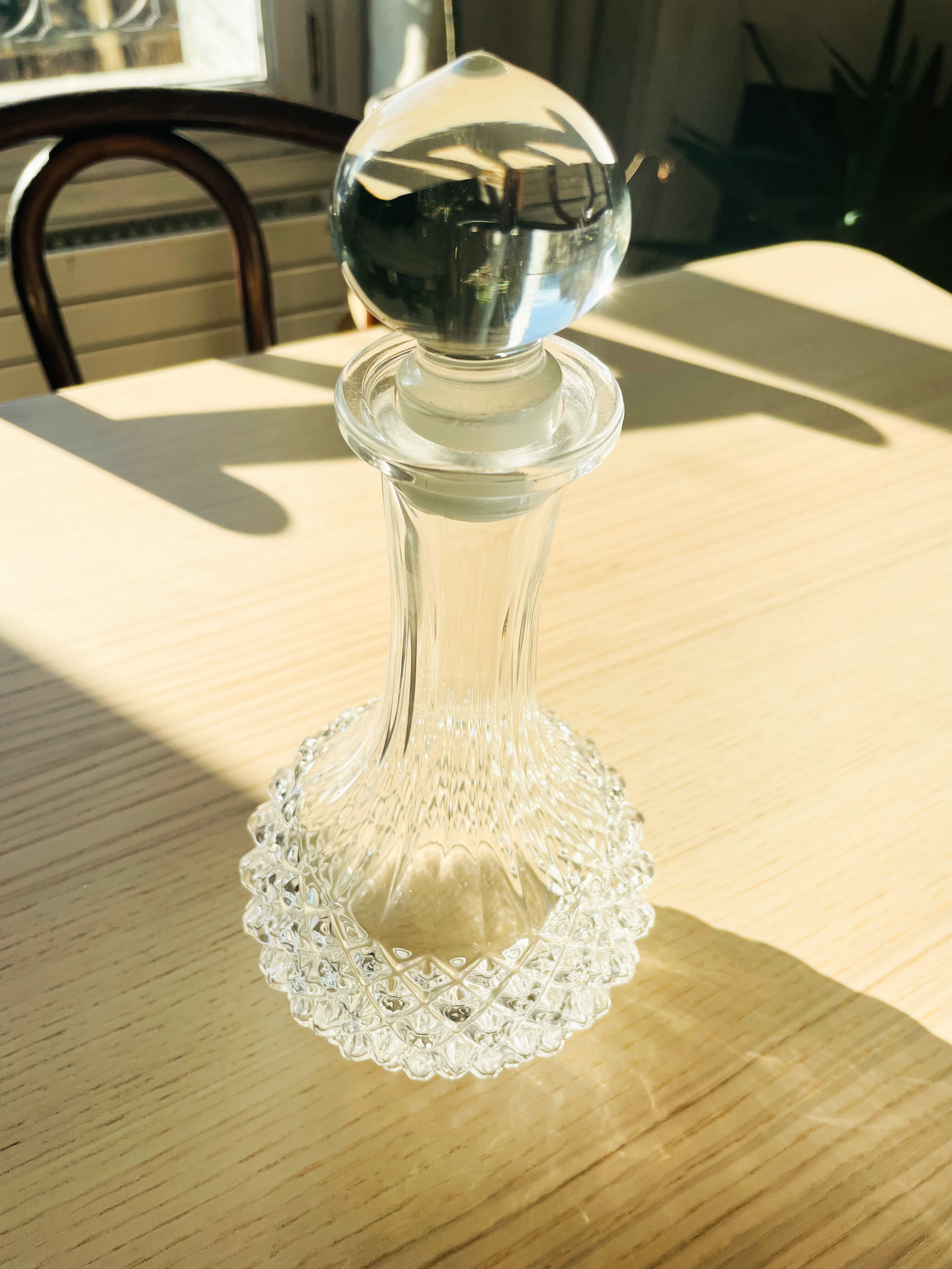 Vintage glass decanter