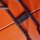 Vintage etagere taken orange shelves