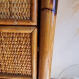 Rattan chest of drawers circa 1970, Dal Vera