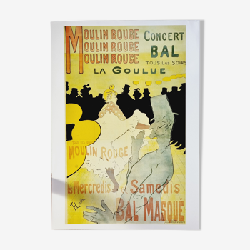 Affiche poster Henri Toulouse Lautrec La Goulue
