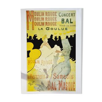 Affiche poster Henri Toulouse Lautrec La Goulue