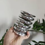 Large spring pen holder in steel – 1970s design