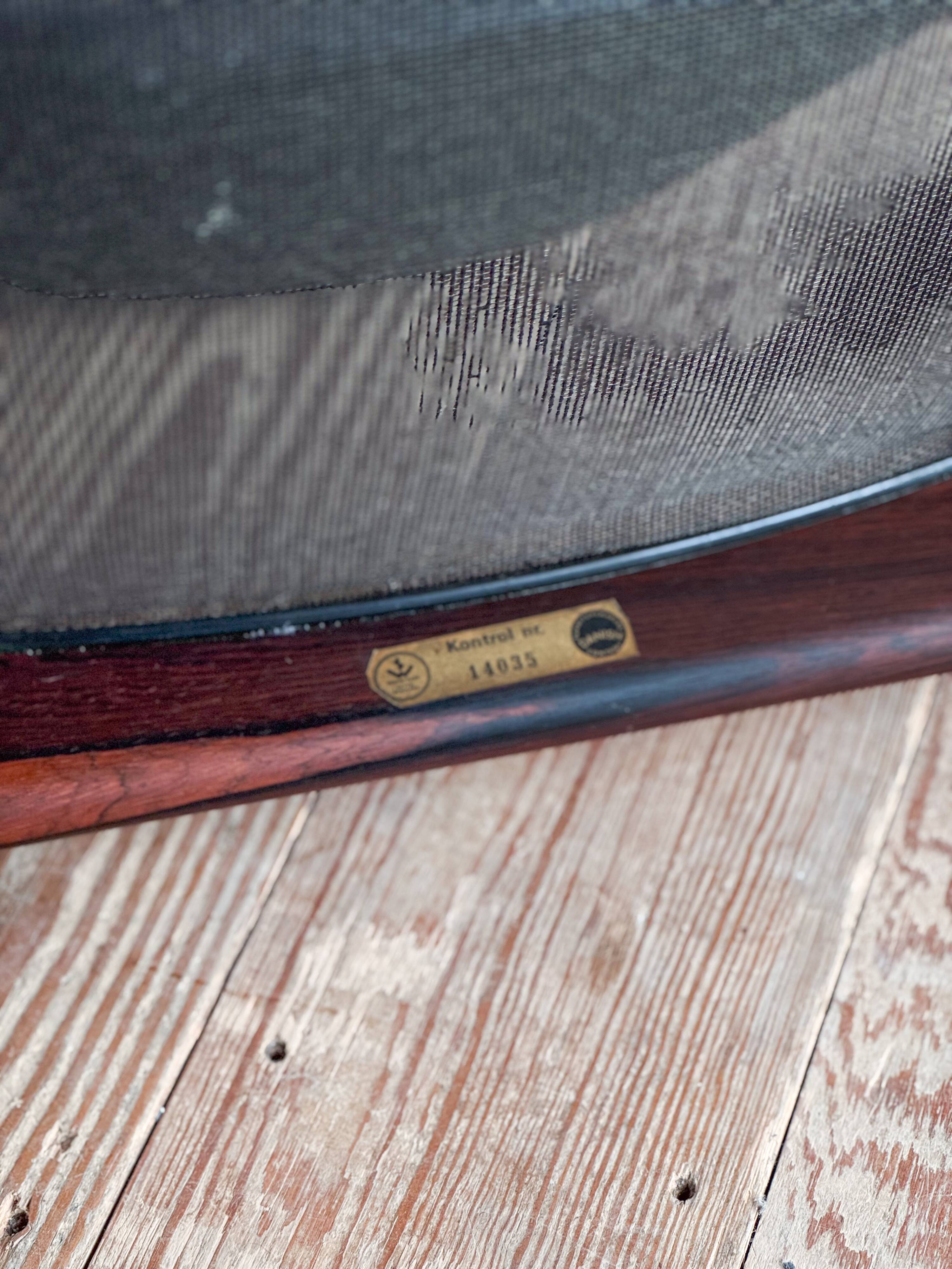 Ensemble danoise avec fauteuil, repose-pieds et table par Kristian Vedel