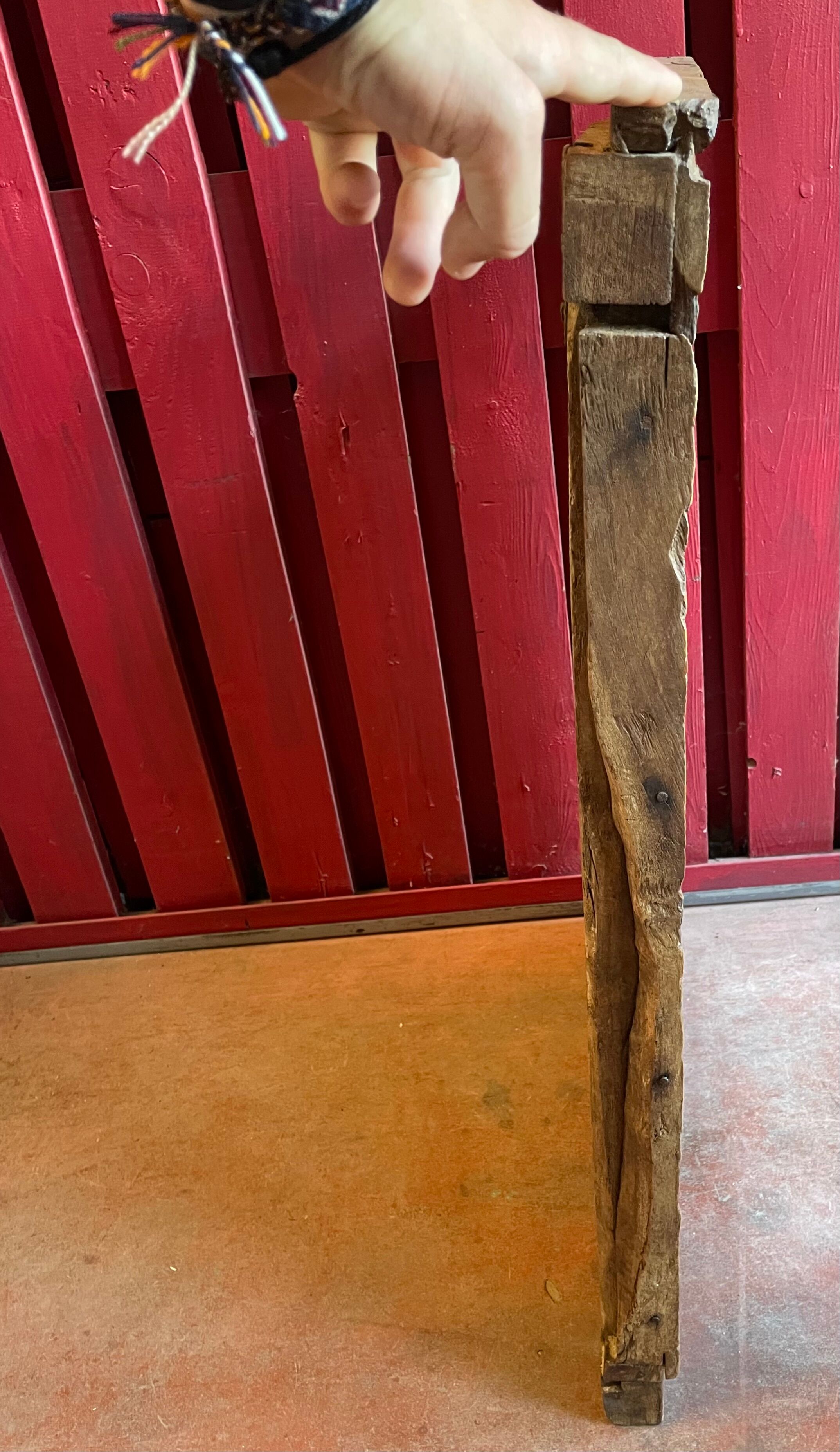 Miroir en bois de Teck 18éme, Inde Rajasthan