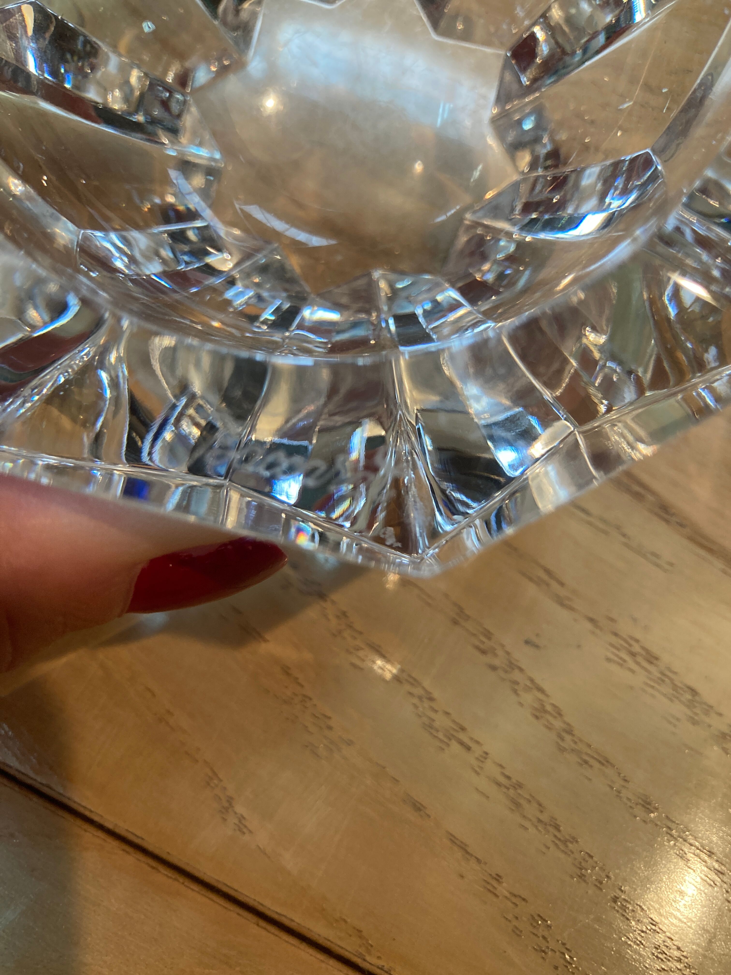 Baccarat crystal ashtray