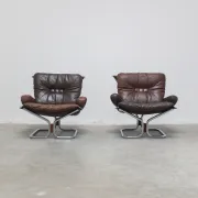 Pair of lounge chairs by Harald Relling for Westnofa, 1970s