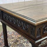 Late 19th century Gothic style oak desk