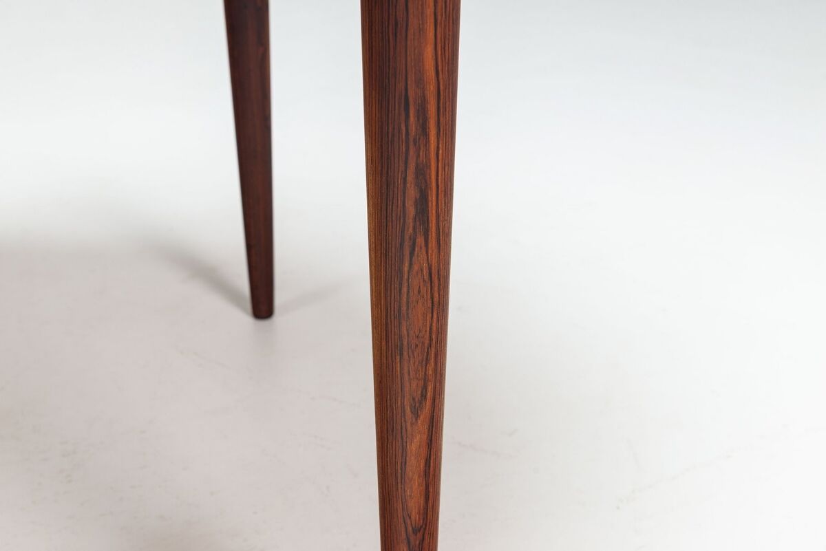 Table à manger ovale Kai Kristiansen en palissandre Villy Schou Andersen Danemark 1960
