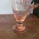 Pink glass amphora vase