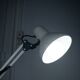 White articulated architect lamp - vintage industrial style