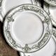 6 earthenware dessert plates from St Amand and Hamage, "Medallion" service